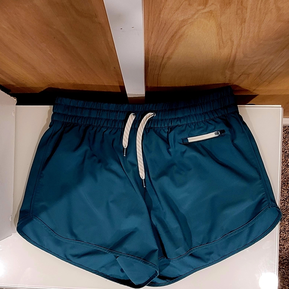 Vuori Teal Athletic Shorts